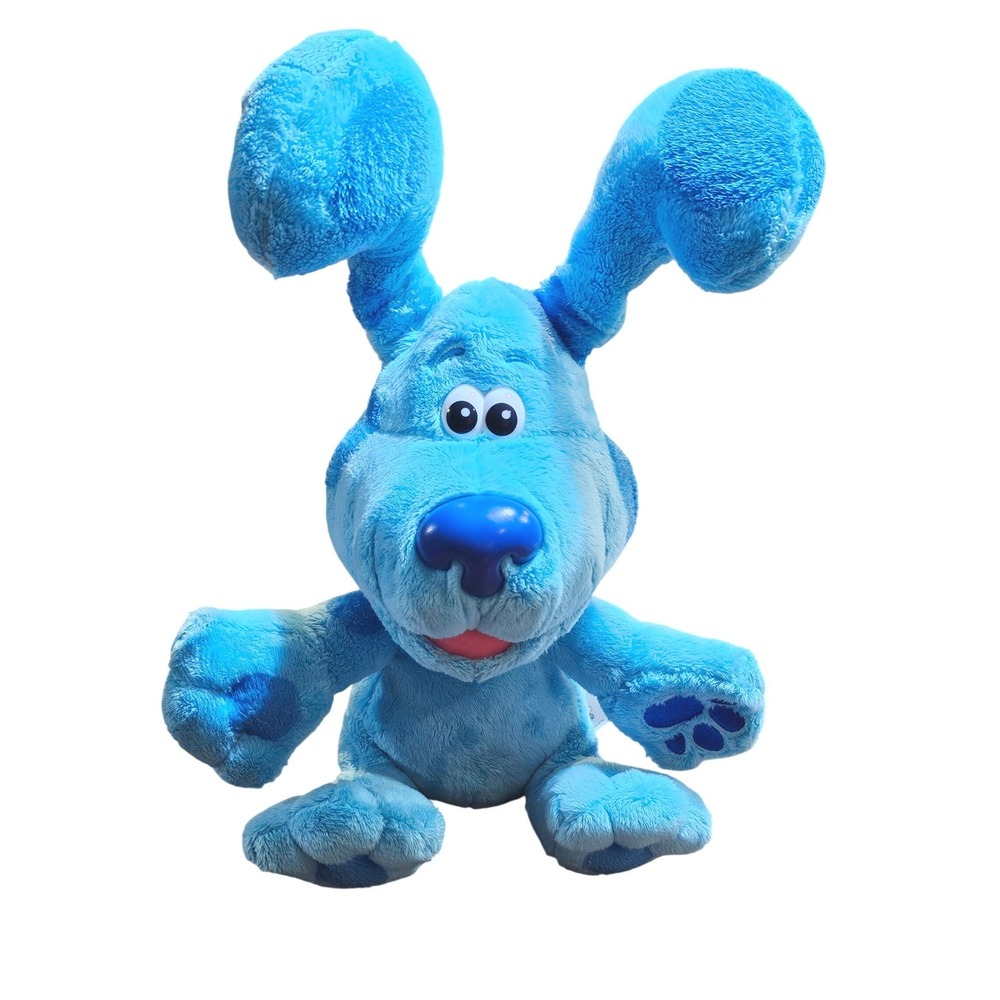 Nickelodeon Blue's Clues & You! Sound Talk Blue Dog Plush Stuffed Animal 15" in
